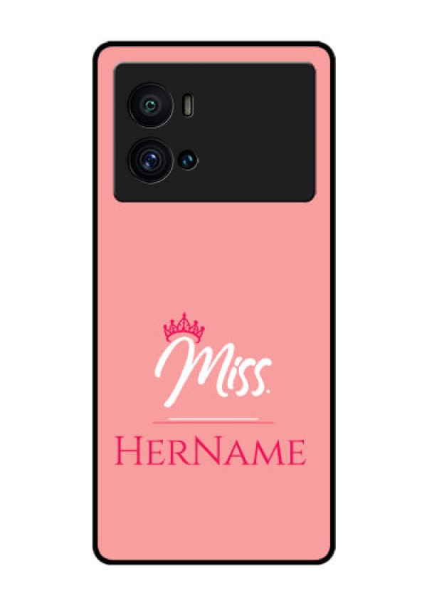iQOO 9 Pro 5G Custom Glass Phone Case Mrs with Name