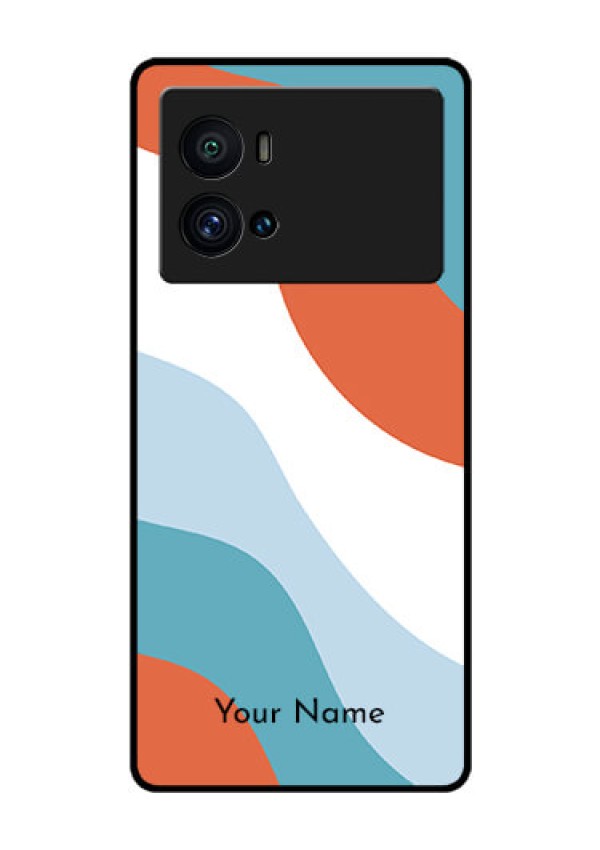 iQOO 9 Pro 5G Custom Glass Mobile Case - coloured Waves Design