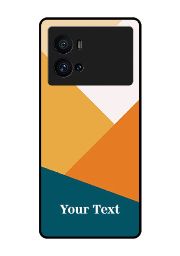iQOO 9 Pro 5G Personalized Glass Phone Case - Stacked Multi-colour Design