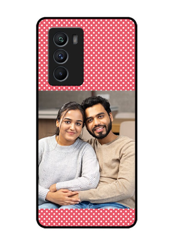 iQOO 9 SE 5G Custom Glass Phone Case - White Dotted Design