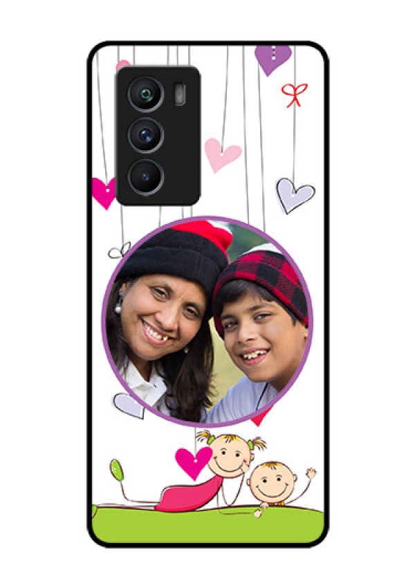 iQOO 9 SE 5G Photo Printing on Glass Case - Cute Kids Phone Case Design