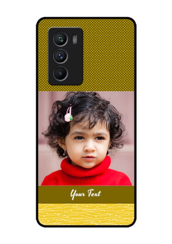 iQOO 9 SE 5G Custom Glass Phone Case - Simple Green Color Design