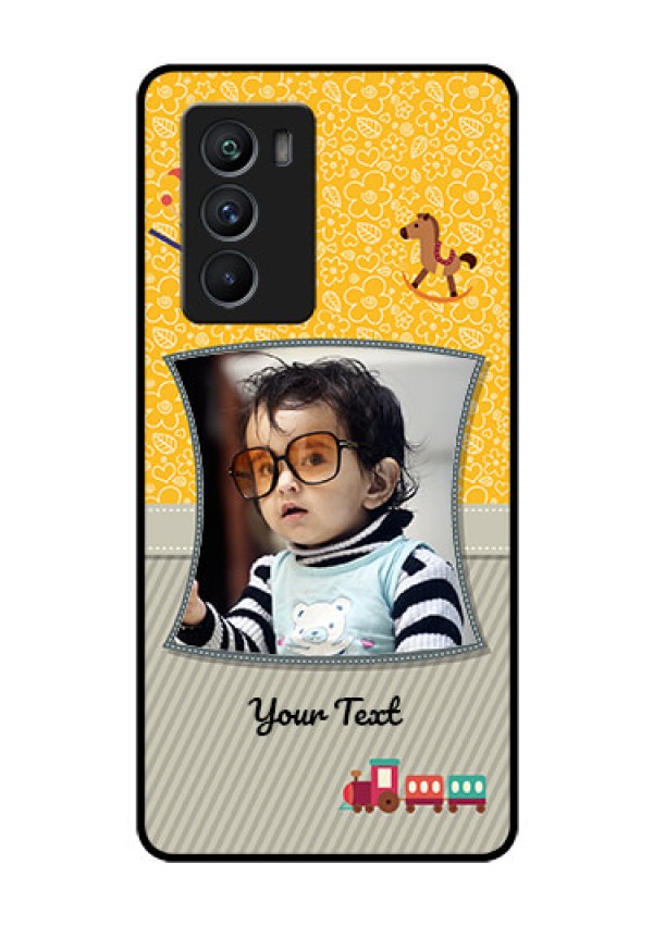 iQOO 9 SE 5G Personalized Glass Phone Case - Baby Picture Upload Design