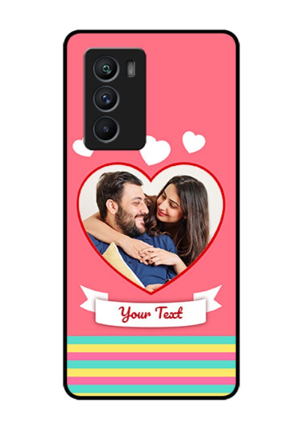 iQOO 9 SE 5G Photo Printing on Glass Case - Love Doodle Design