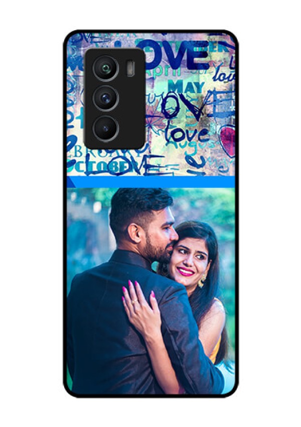 iQOO 9 SE 5G Custom Glass Mobile Case - Colorful Love Design