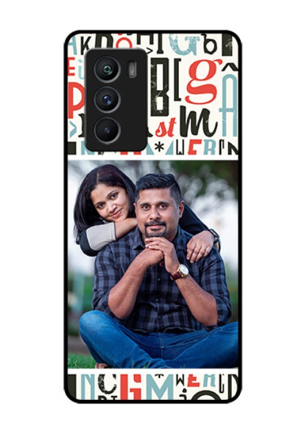 iQOO 9 SE 5G Personalized Glass Phone Case - Alphabet Design