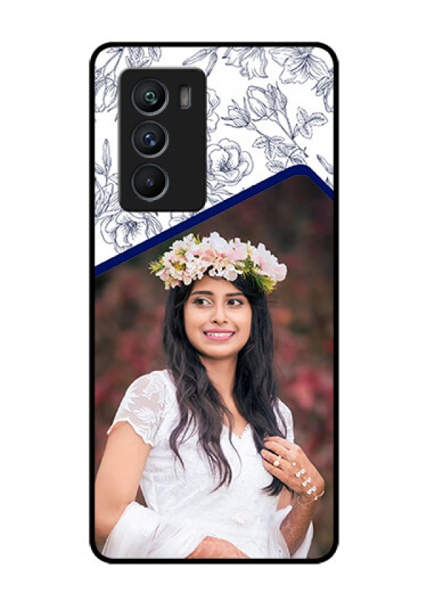 iQOO 9 SE 5G Personalized Glass Phone Case - Premium Floral Design