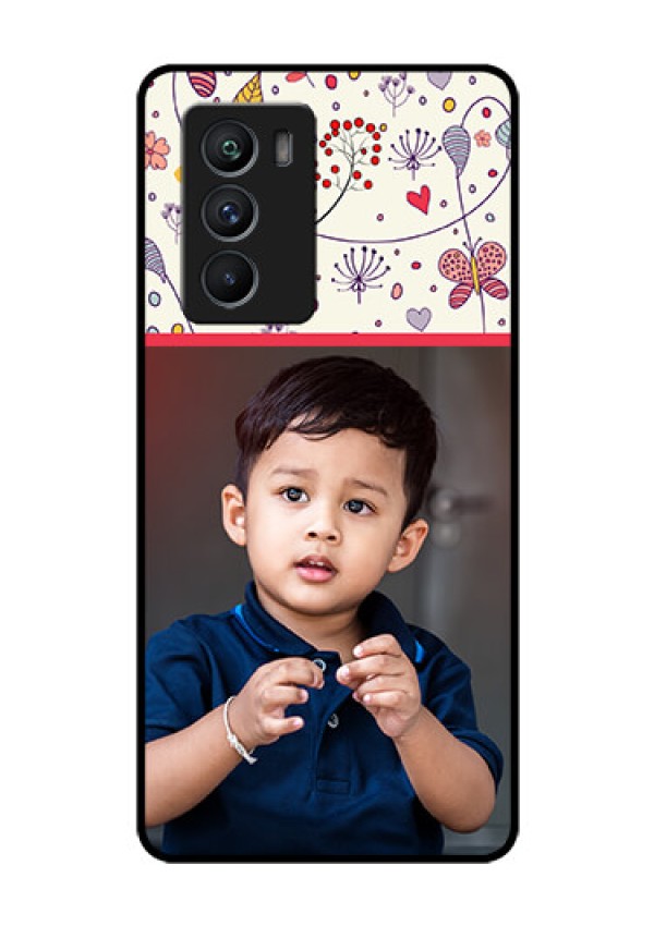 iQOO 9 SE 5G Custom Glass Mobile Case - Premium Floral Design