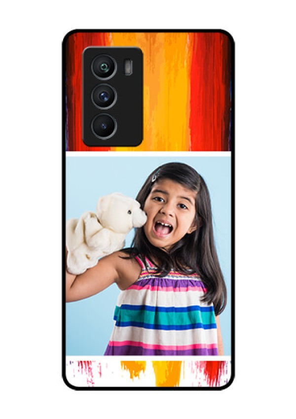iQOO 9 SE 5G Personalized Glass Phone Case - Multi Color Design
