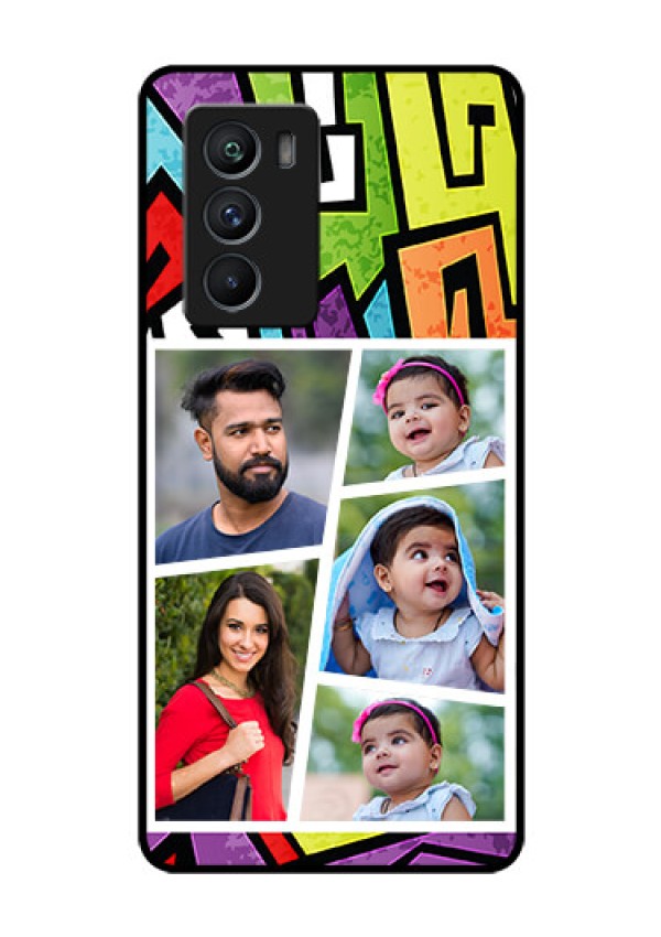 iQOO 9 SE 5G Custom Glass Phone Case - Graffiti pattern Design