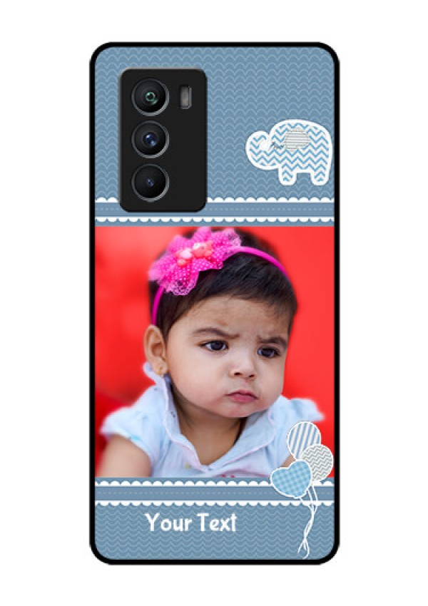 iQOO 9 SE 5G Photo Printing on Glass Case - with Kids Pattern Design