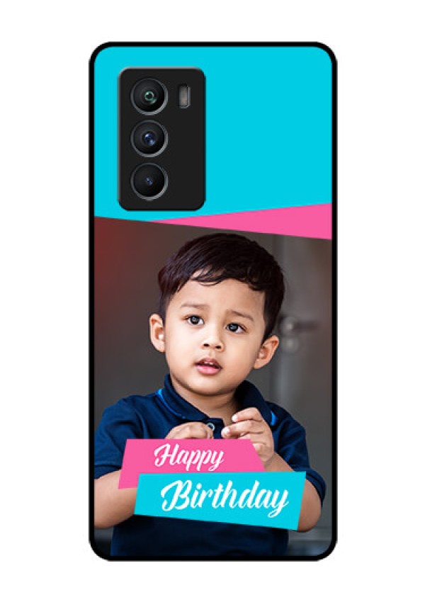 iQOO 9 SE 5G Personalized Glass Phone Case - Image Holder with 2 Color Design