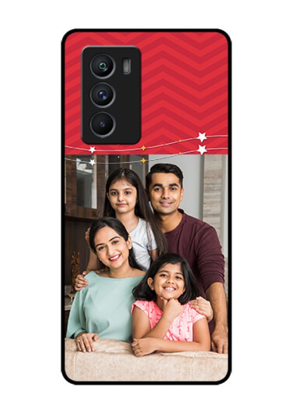 iQOO 9 SE 5G Personalized Glass Phone Case - Happy Family Design
