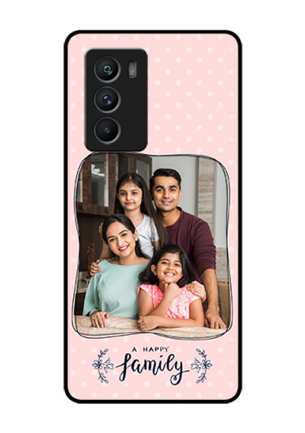 iQOO 9 SE 5G Custom Glass Phone Case - Family with Dots Design