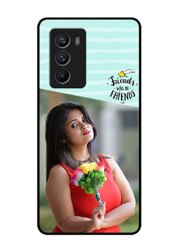 iQOO 9 SE 5G Custom Glass Phone Case - Friends Picture Icon Design