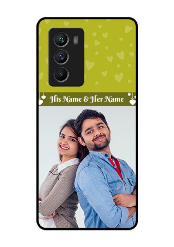 iQOO 9 SE 5G Custom Glass Phone Case - You & Me Heart Design