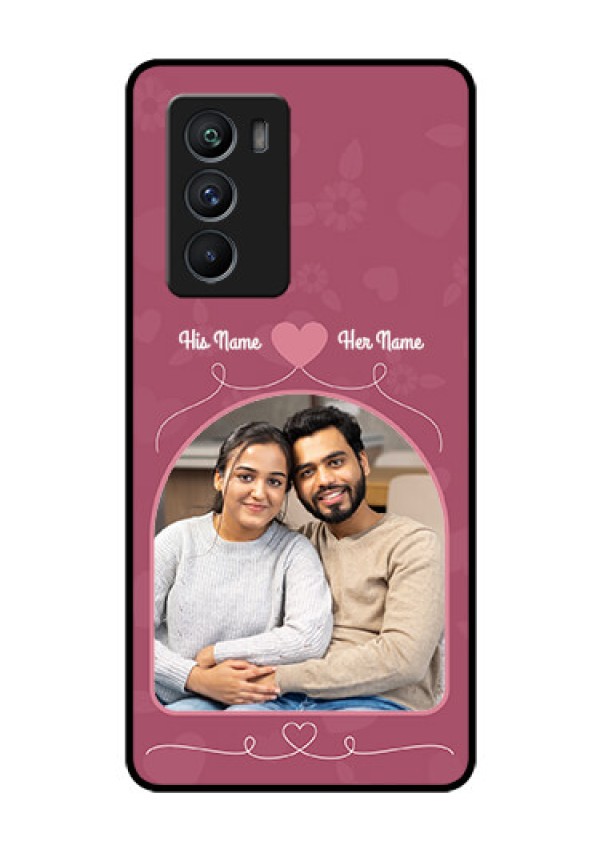 iQOO 9 SE 5G Photo Printing on Glass Case - Love Floral Design