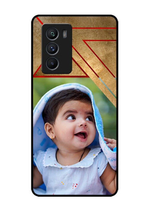 iQOO 9 SE 5G Personalized Glass Phone Case - Gradient Abstract Texture Design