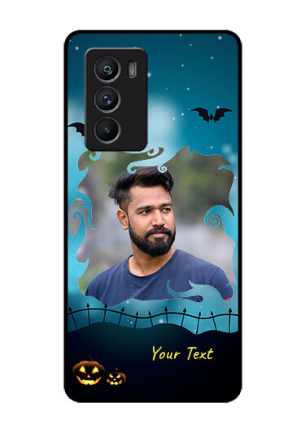iQOO 9 SE 5G Custom Glass Phone Case - Halloween frame design
