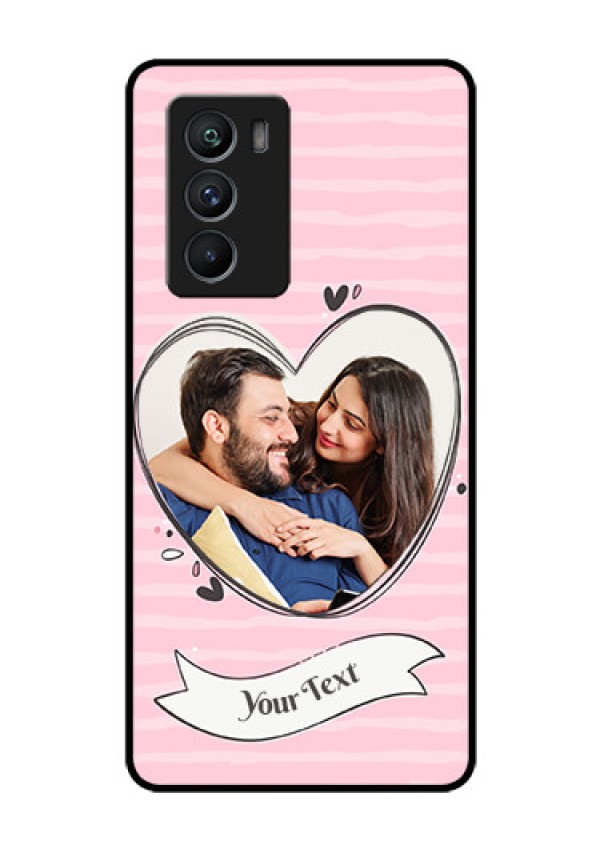 iQOO 9 SE 5G Custom Glass Phone Case - Vintage Heart Design