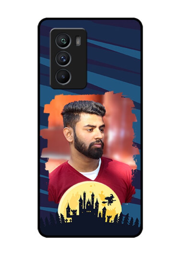 iQOO 9 SE 5G Photo Printing on Glass Case - Halloween Witch Design