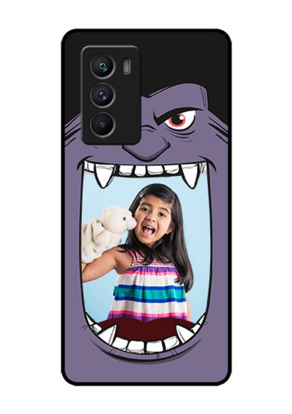 iQOO 9 SE 5G Custom Glass Phone Case - Angry Monster Design