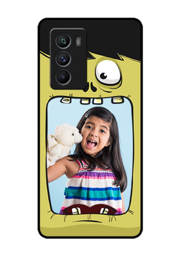 iQOO 9 SE 5G Personalized Glass Phone Case - Cartoon monster back case Design