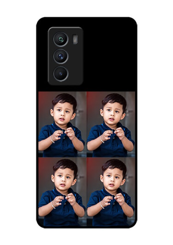 iQOO 9 SE 5G 4 Image Holder on Glass Mobile Cover