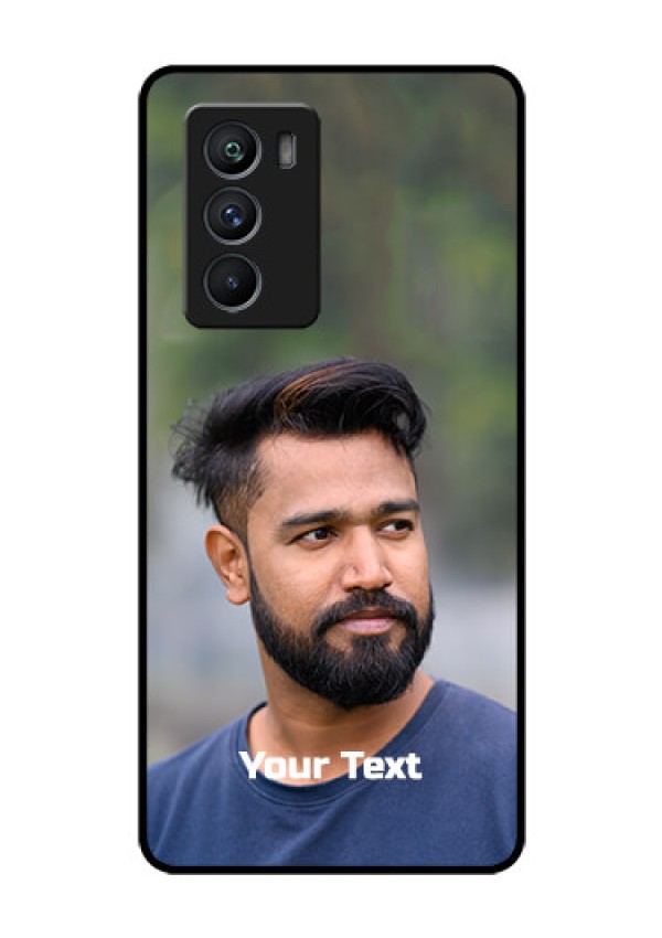 iQOO 9 SE 5G Glass Mobile Cover: Photo with Text