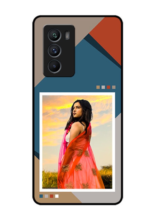 iQOO 9 SE 5G Personalized Glass Phone Case - Retro color pallet Design