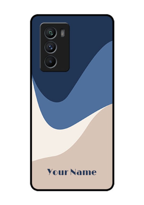 iQOO 9 SE 5G Custom Glass Phone Case - Abstract Drip Art Design