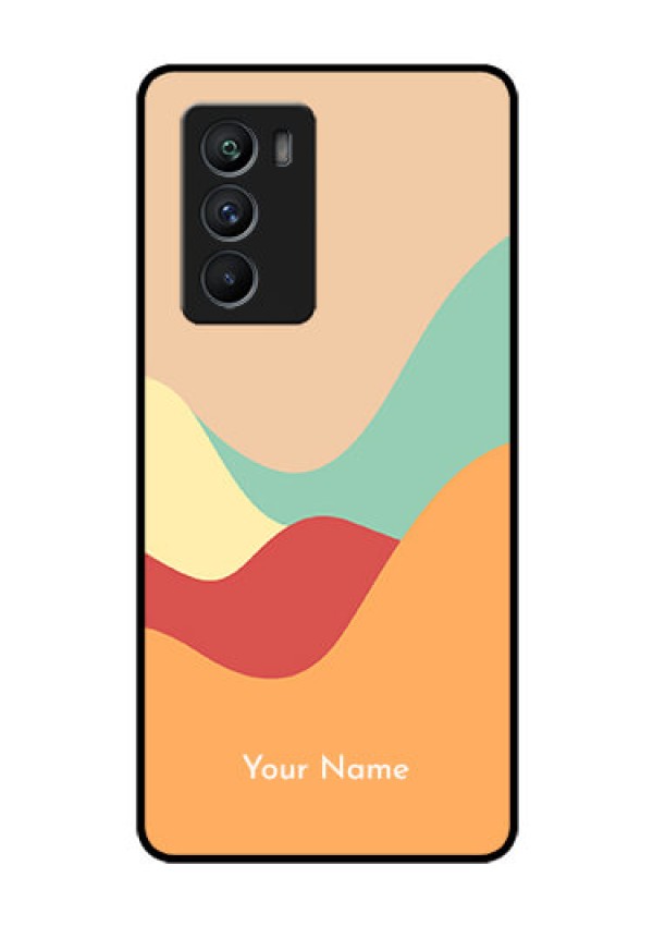 iQOO 9 SE 5G Personalized Glass Phone Case - Ocean Waves Multi-colour Design
