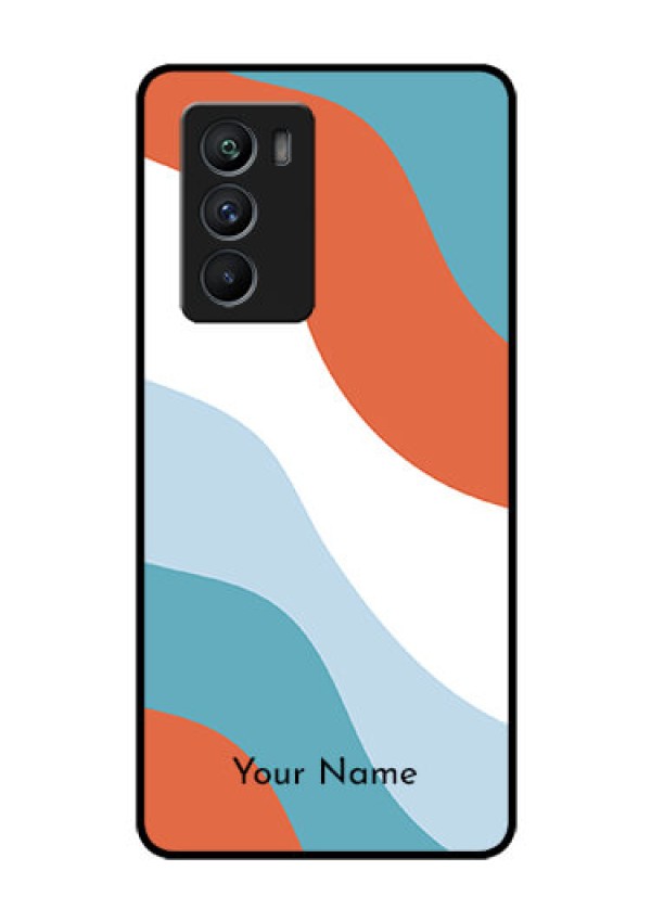iQOO 9 SE 5G Custom Glass Mobile Case - coloured Waves Design