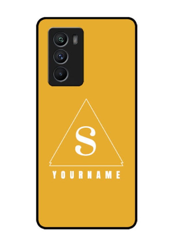 iQOO 9 SE 5G Personalized Glass Phone Case - simple triangle Design