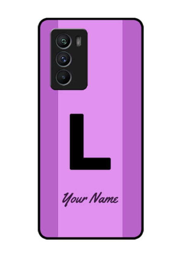 iQOO 9 SE 5G Custom Glass Phone Case - Tricolor custom text Design