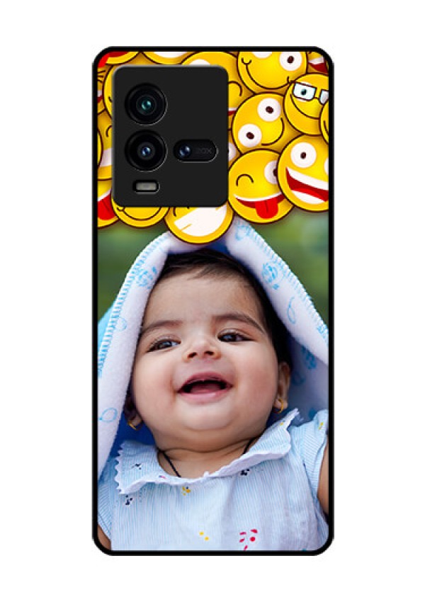iQOO 9T 5G Custom Glass Mobile Case - with Smiley Emoji Design