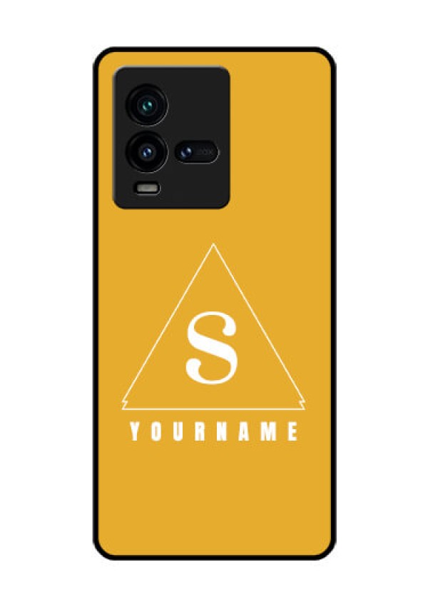 iQOO 9T 5G Personalized Glass Phone Case - simple triangle Design