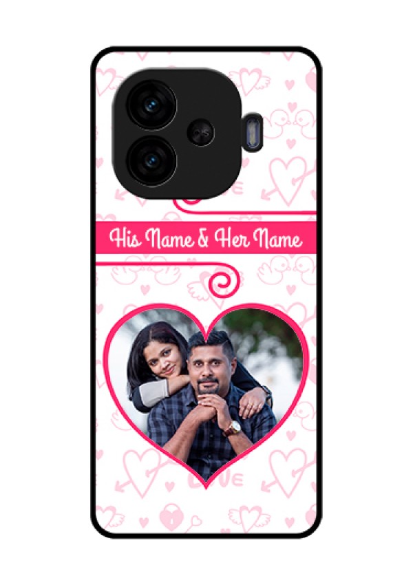 iQOO Neo 10R 5G Custom Glass Phone Case - Heart Shape Love Design