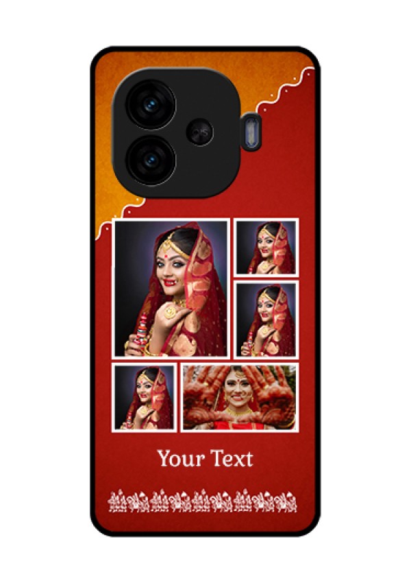 iQOO Neo 10R 5G Custom Glass Phone Case - Wedding Pic Upload Design