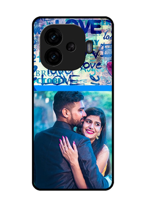 iQOO Neo 10R 5G Custom Glass Phone Case - Colorful Love Design