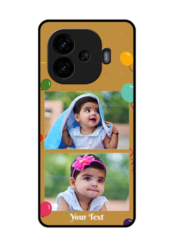 iQOO Neo 10R 5G Custom Glass Phone Case - Image Holder With Birthday Celebrations Design