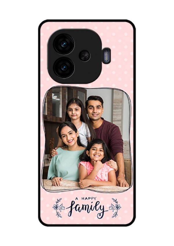 iQOO Neo 10R 5G Custom Glass Phone Case - Family With Dots Design