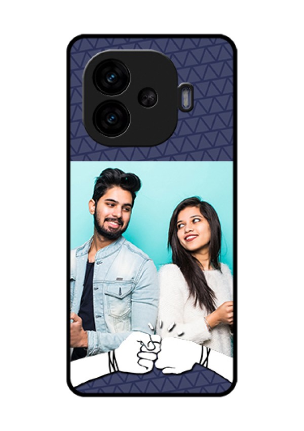 iQOO Neo 10R 5G Custom Glass Phone Case - With Best Friends Design