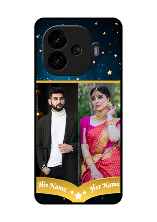 iQOO Neo 10R 5G Custom Glass Phone Case - Galaxy Stars Backdrop Design