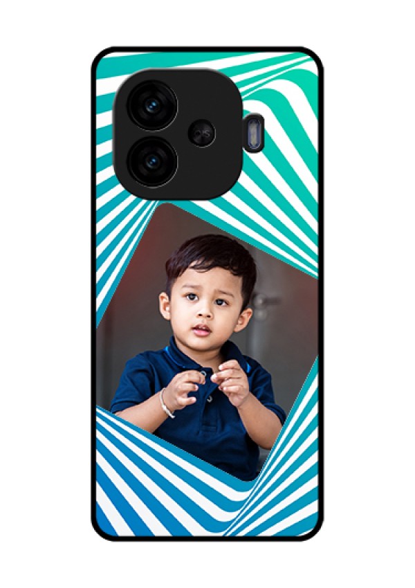 iQOO Neo 10R 5G Custom Glass Phone Case - Abstract Spiral Design