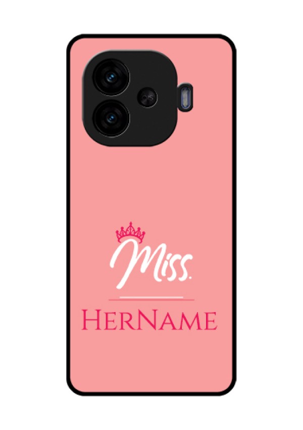 iQOO Neo 10R 5G Custom Glass Phone Case - Mrs With Name Design