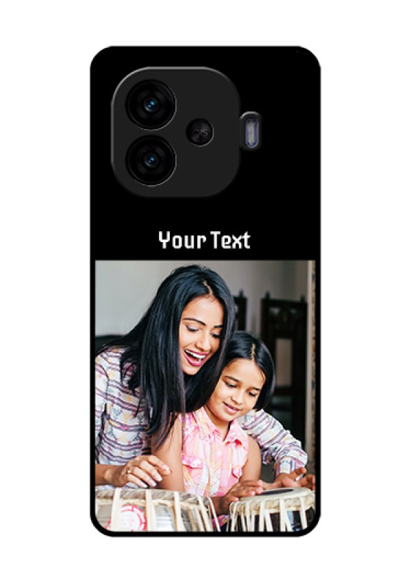iQOO Neo 10R 5G Custom Glass Phone Case - Photo With Name Design