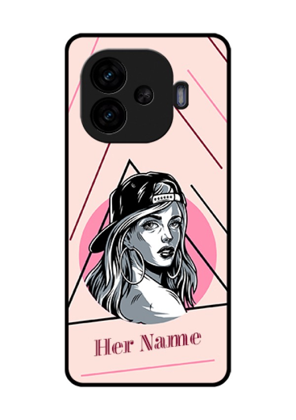 iQOO Neo 10R 5G Custom Glass Phone Case - Rockstar Girl Design
