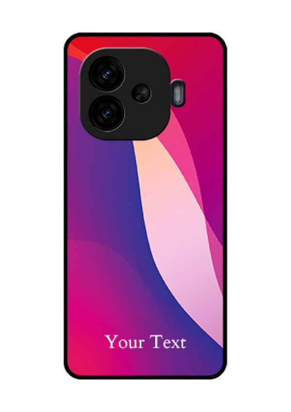 iQOO Neo 10R 5G Custom Glass Phone Case - Digital Abstract Overlap Design
