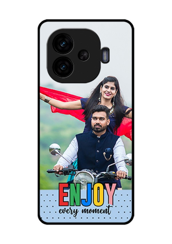 iQOO Neo 10R 5G Custom Glass Phone Case - Enjoy Every Moment Design